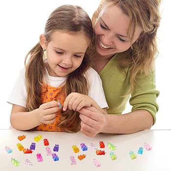 セール！Glitter グミベア ネックレス Amazon.co.jp: CCOZN 樹脂グミベアペンダント、8色グリッター